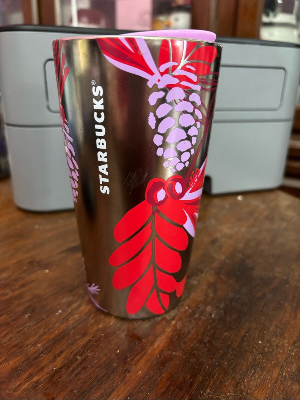 Starbucks Holiday tumbler.  12 oz